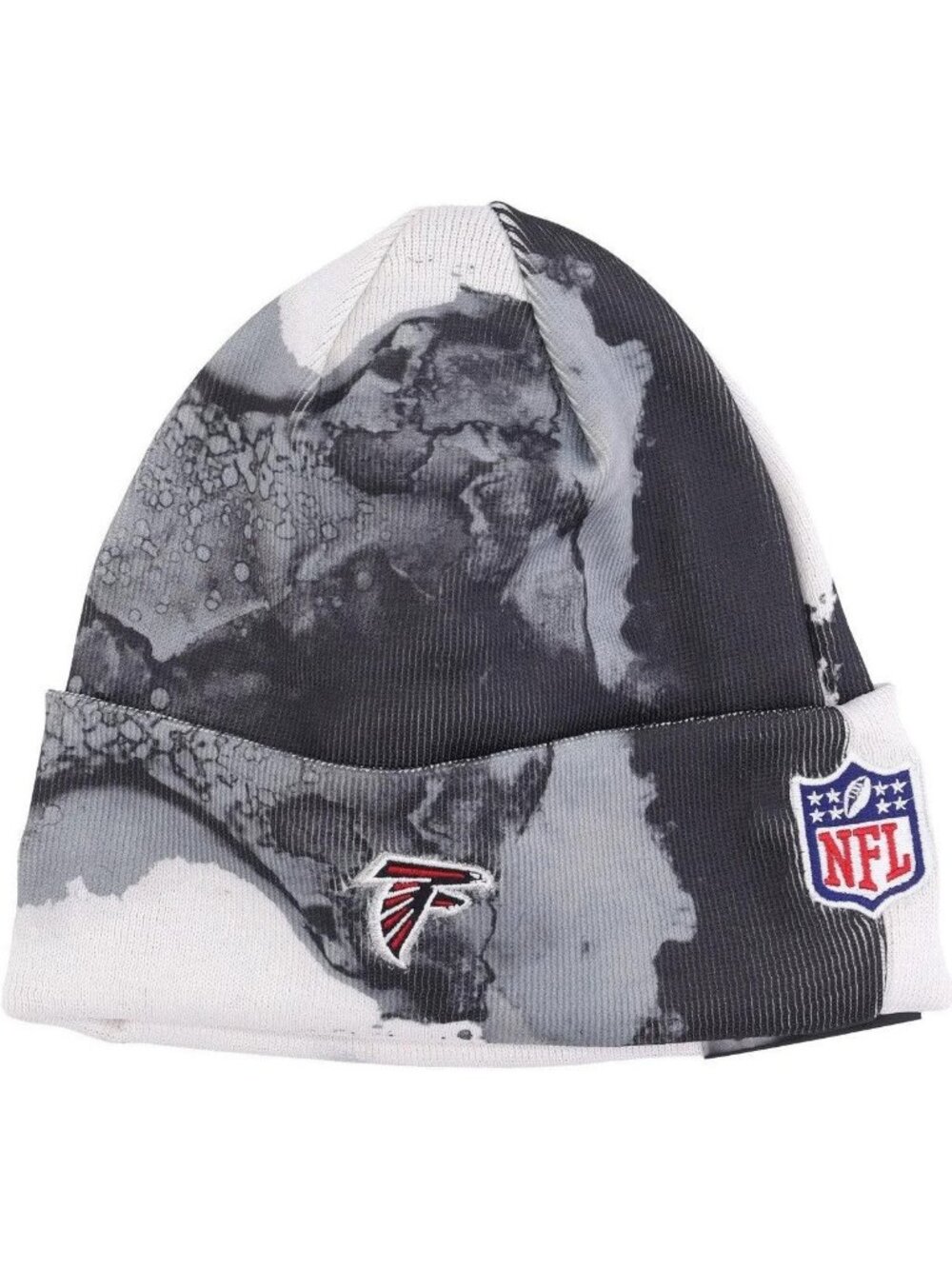 New Era Men's Atlanta Falcons '22 Ink Dye Knit Beanie One Size BRAND NEW! - Picture 2 of 6